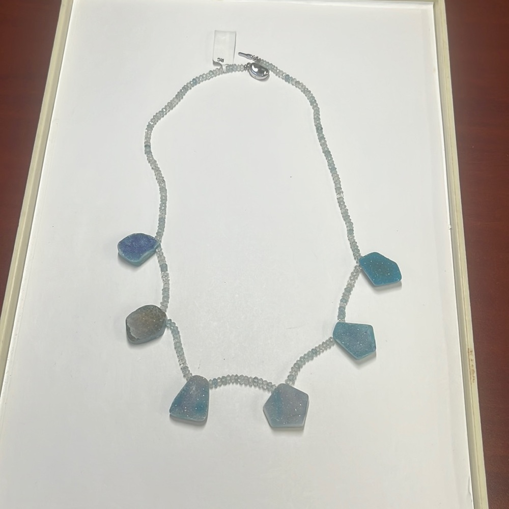 Rare Blue Ametis Necklace